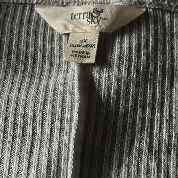 Gray Terra & Sky Lightweight Sweater - Size 3X (24W/26W) - Picture 9 of 10